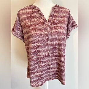 L.L. Bean Short Sleeve Notch-Neck Tee Shirt